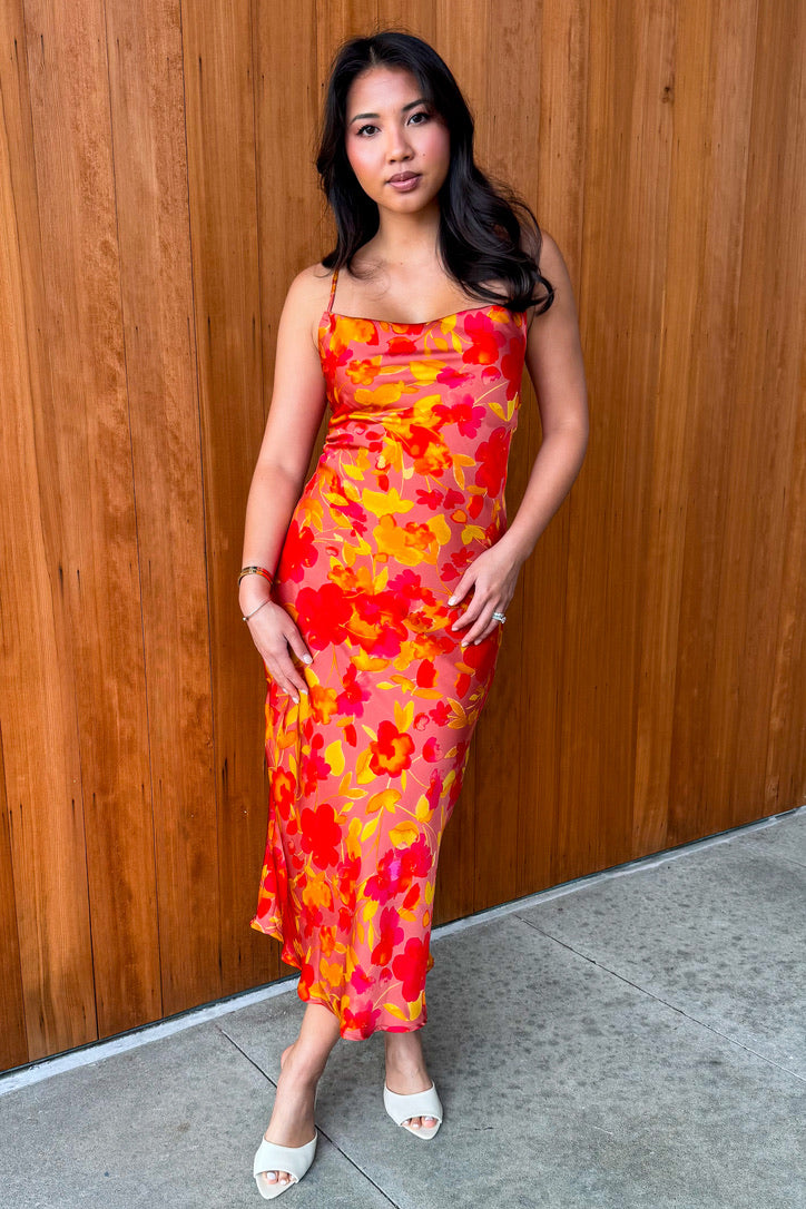 Sunset Blooms Maxi Dress