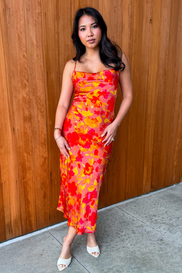 Sunset Blooms Maxi Dress