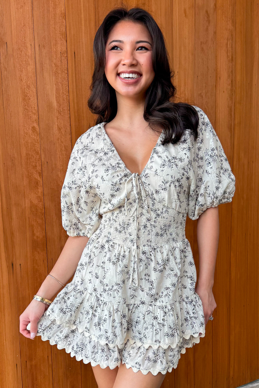 Pieces of You Floral Romper