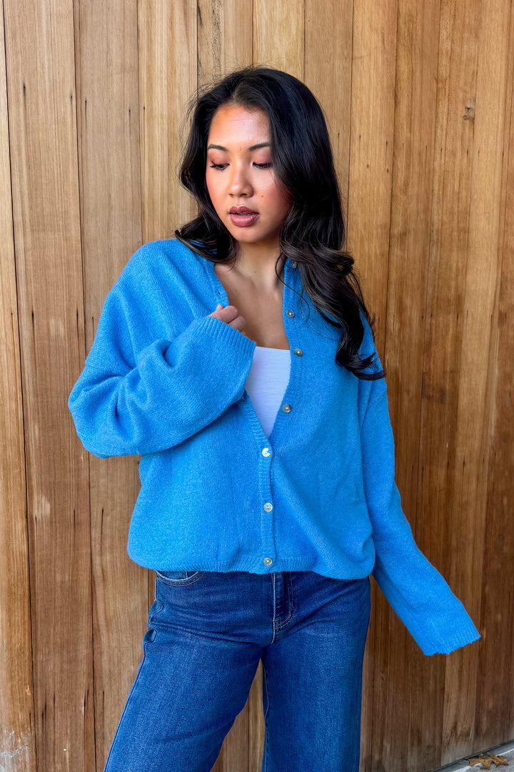 Cozy Cutie Cardigan -Blue