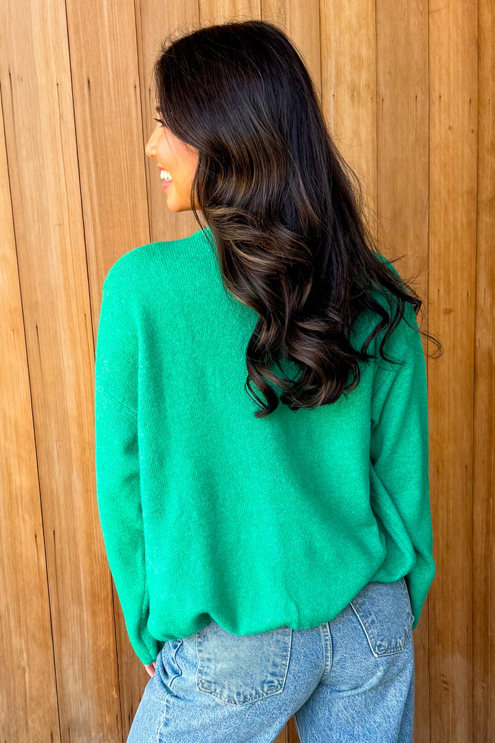 Cozy Cutie Cardigan -Green