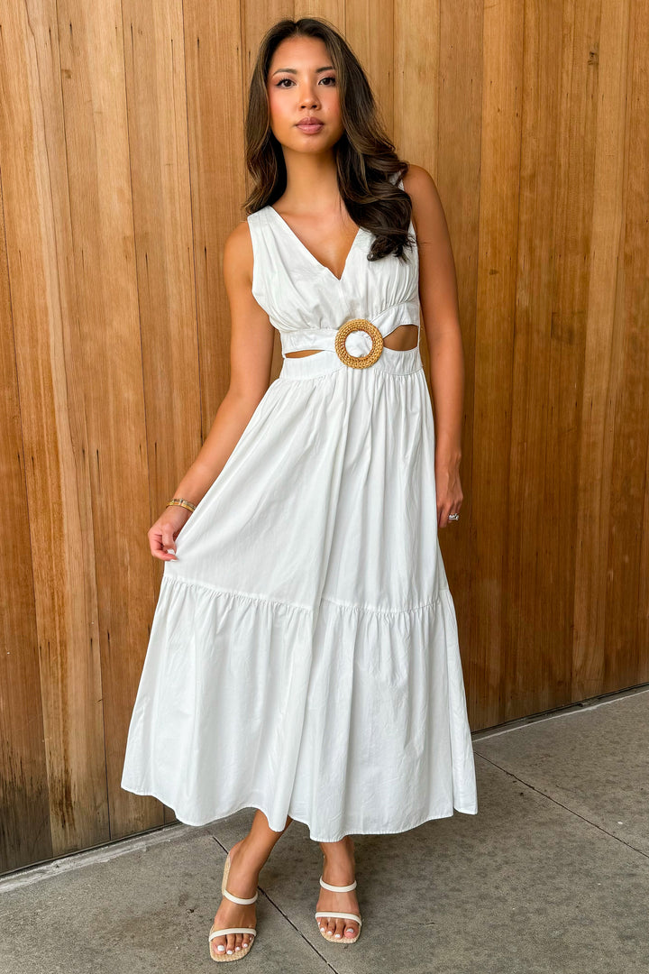 Resort Bound Ivory Midi Dress