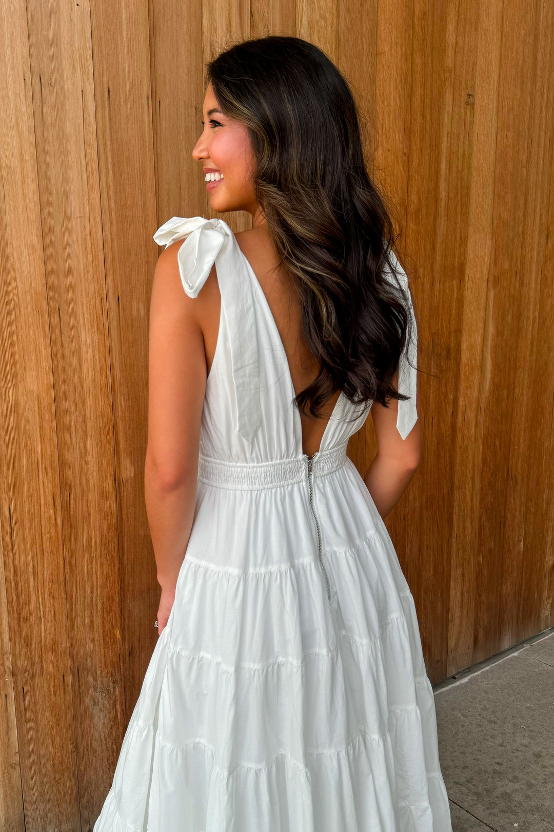 Chasing Love Off White sleeveless Maxi Dress