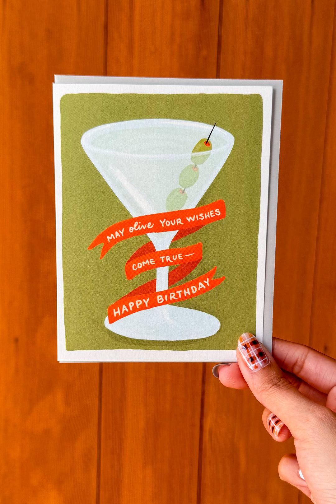 Olive Your Wishes Birthday Card