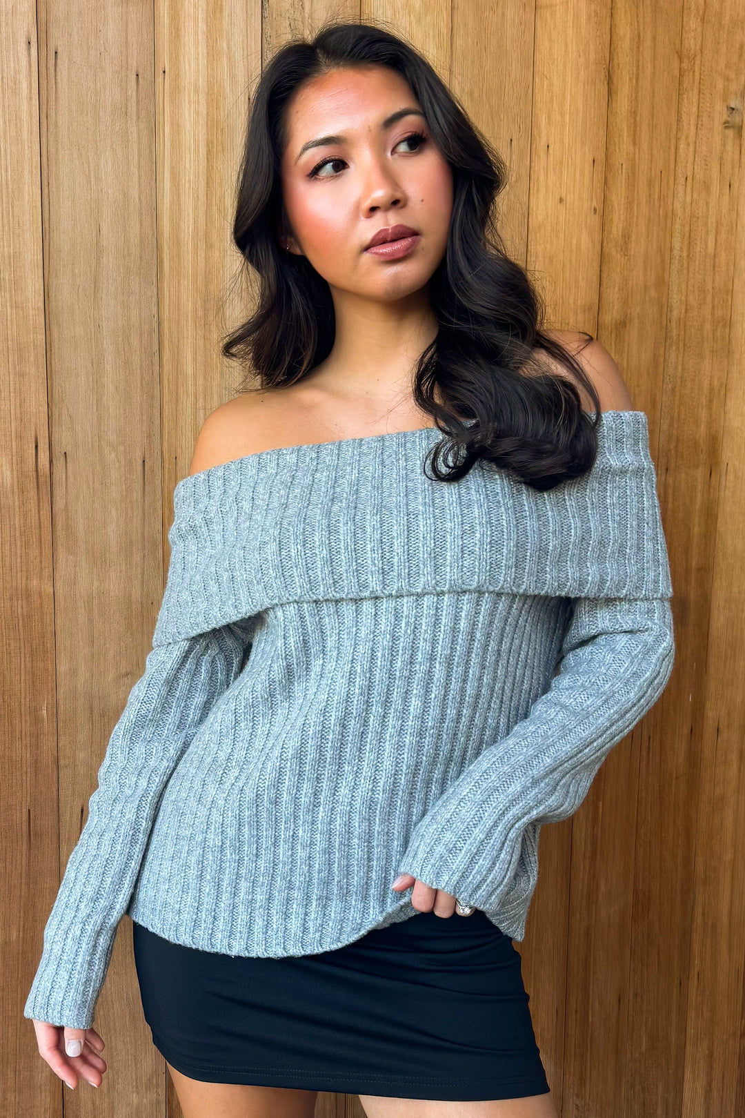 Keep it Cozy Off the Shoulder Sweater