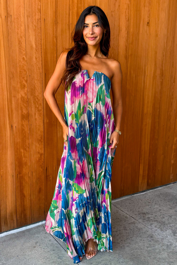 Blooming Love Strapless Dress