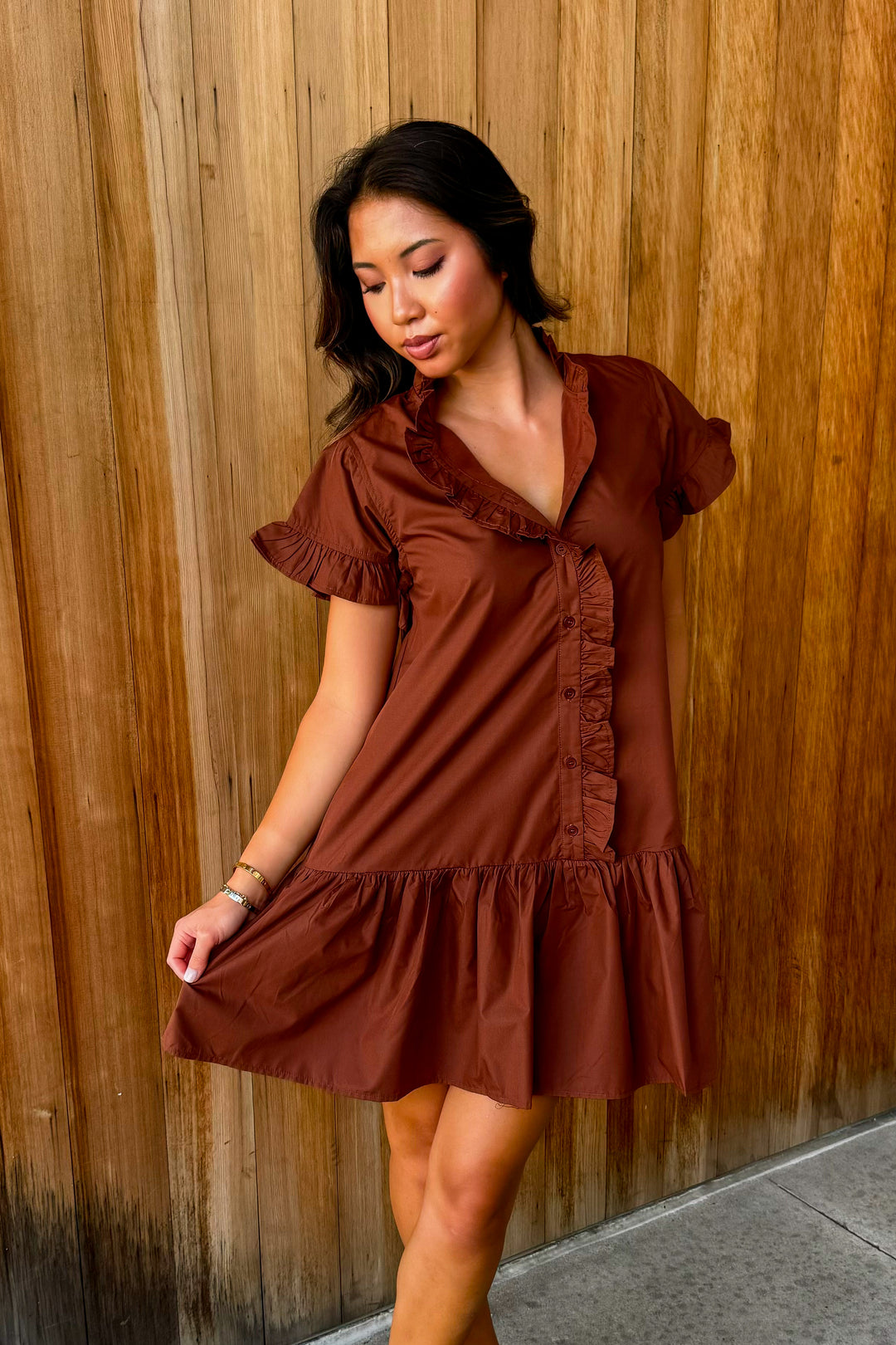 Moments in Between Dress - Espresso