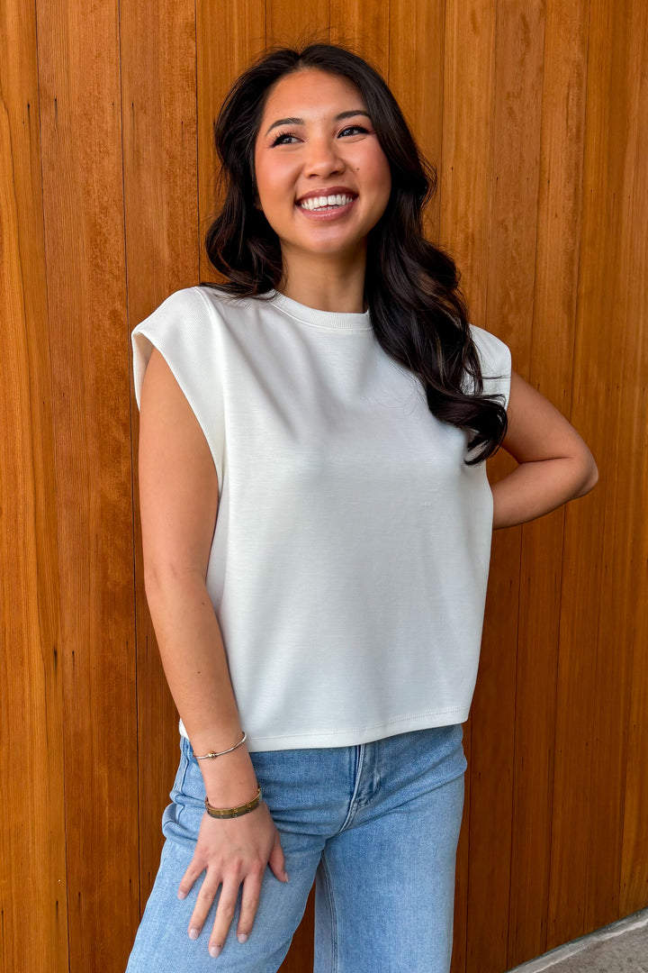 Easy Love Top- Off White