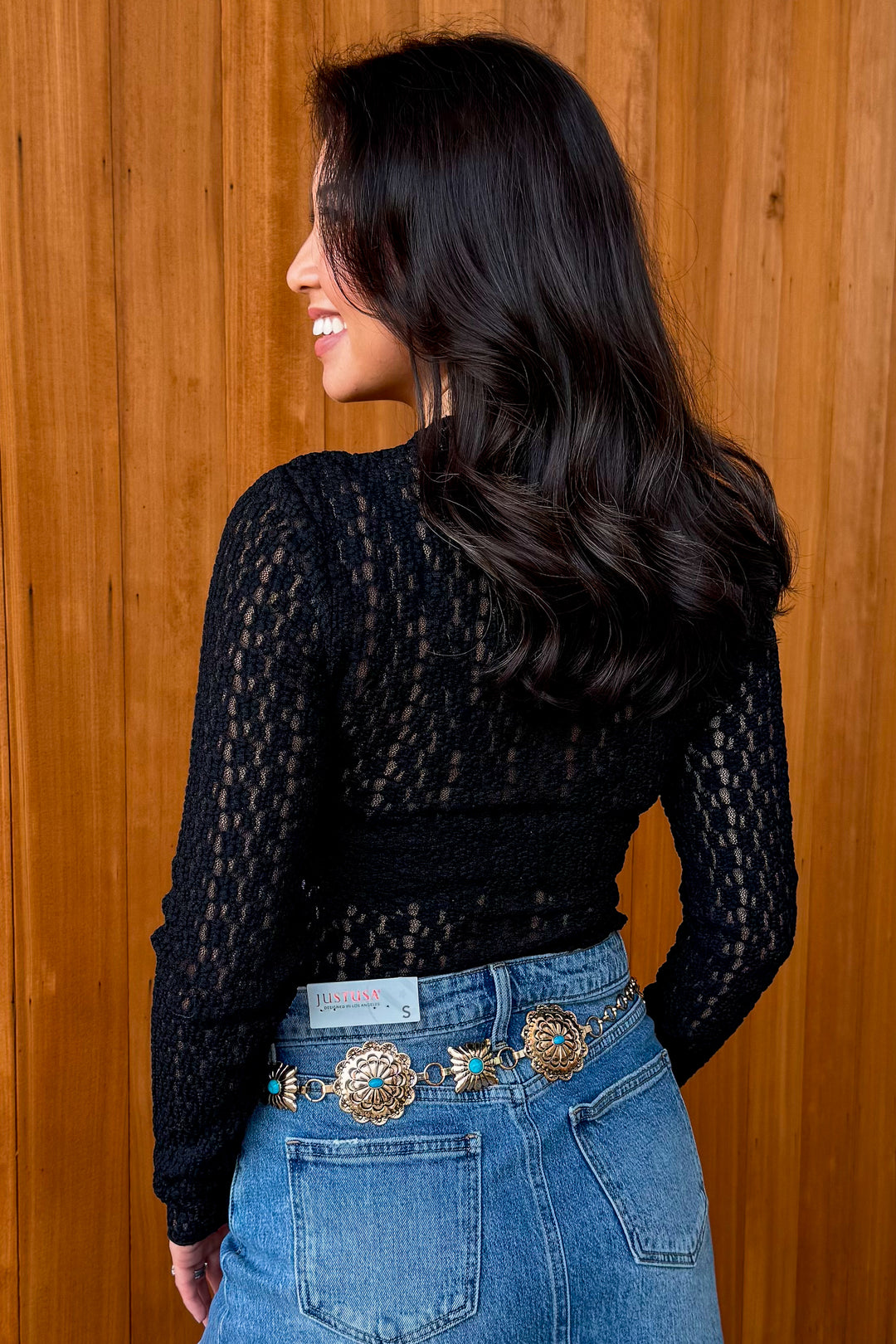 Take Me Away Mesh Floral Top