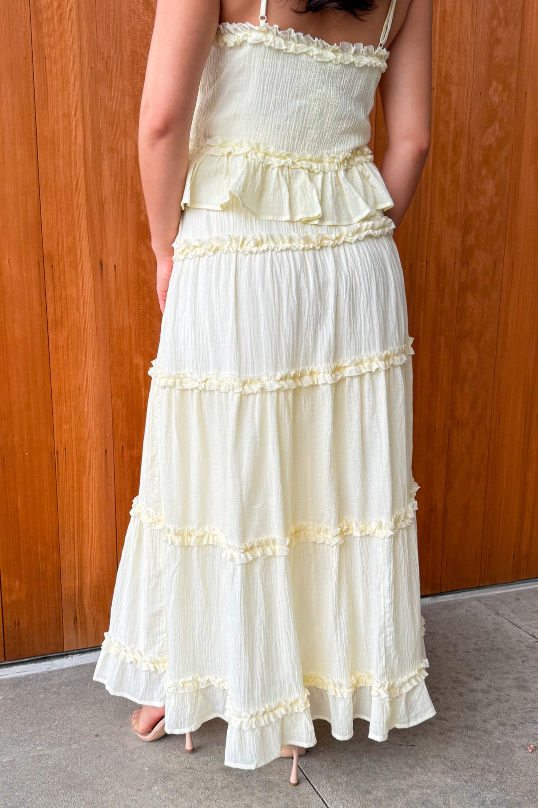 Feeling Sparks Tiered Maxi Skirt