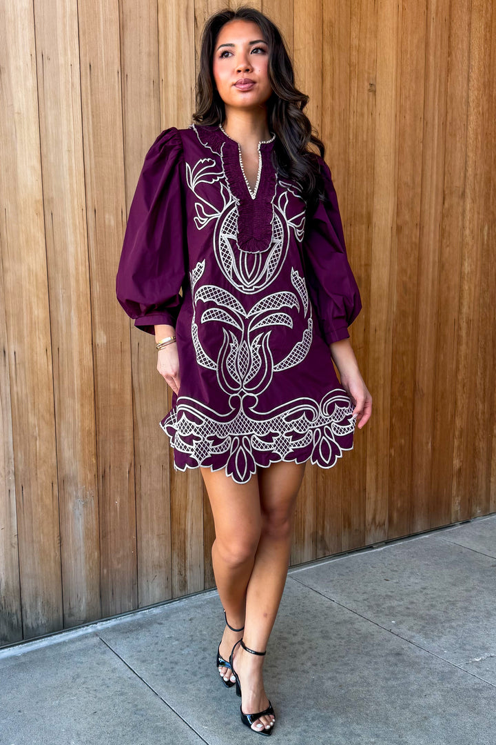 Give it Everything Embroidered Dress