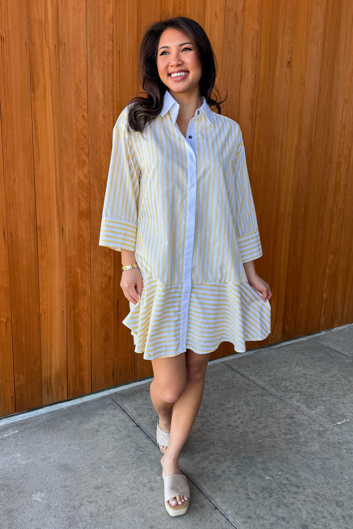 Charmed Feeling Dress- Yellow