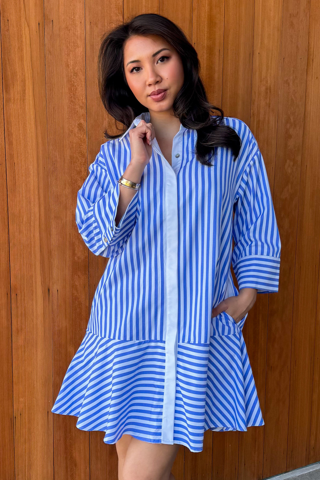 Charmed Feeling Dress- Blue