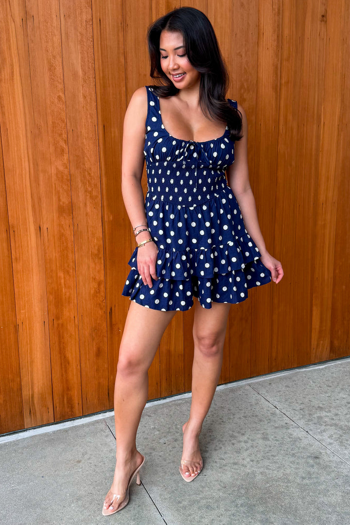 Stuck on You Polka Dot Romper