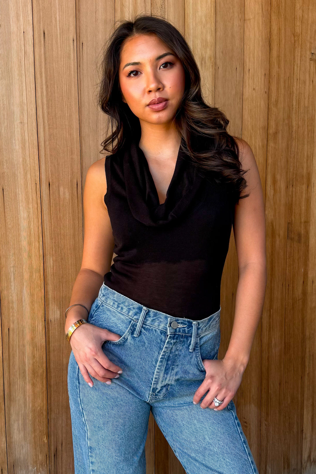 Speak your Truth Cowl Neck Knit Top