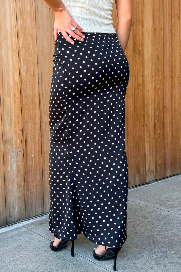 Love you So Polka Dot Maxi Skirt