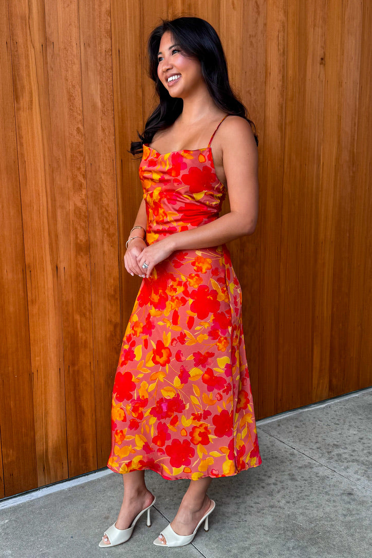 Sunset Blooms Maxi Dress