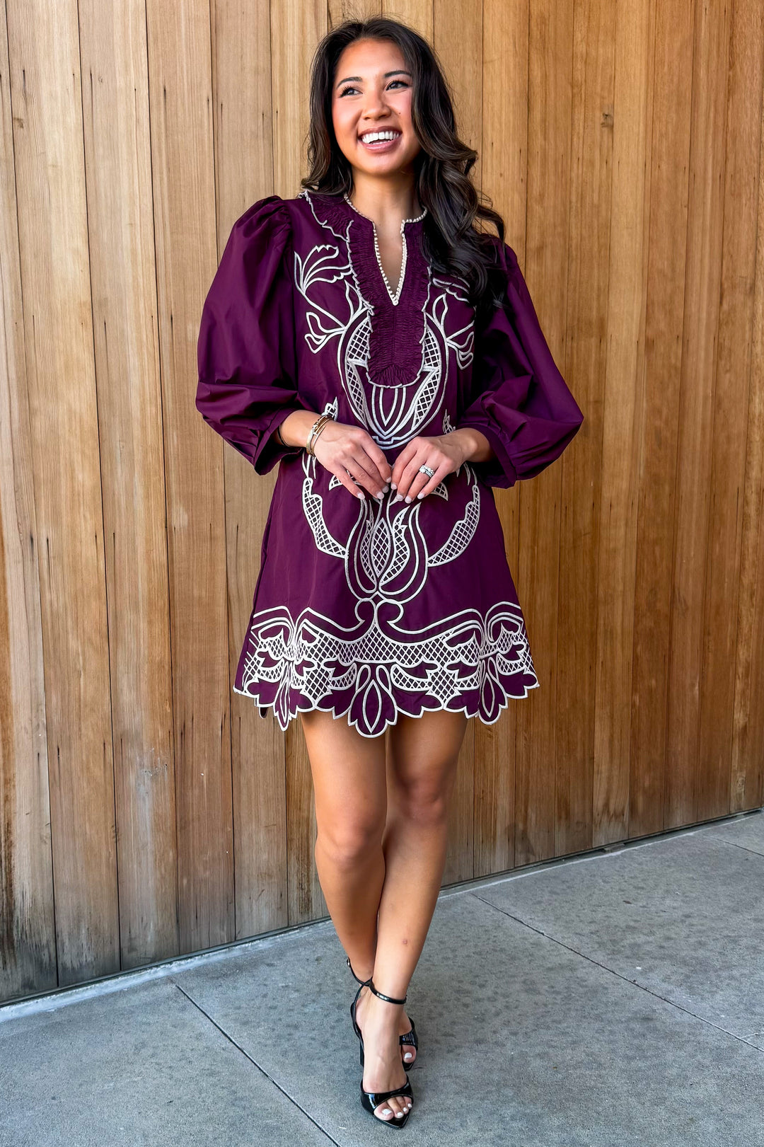 Give it Everything Embroidered Dress