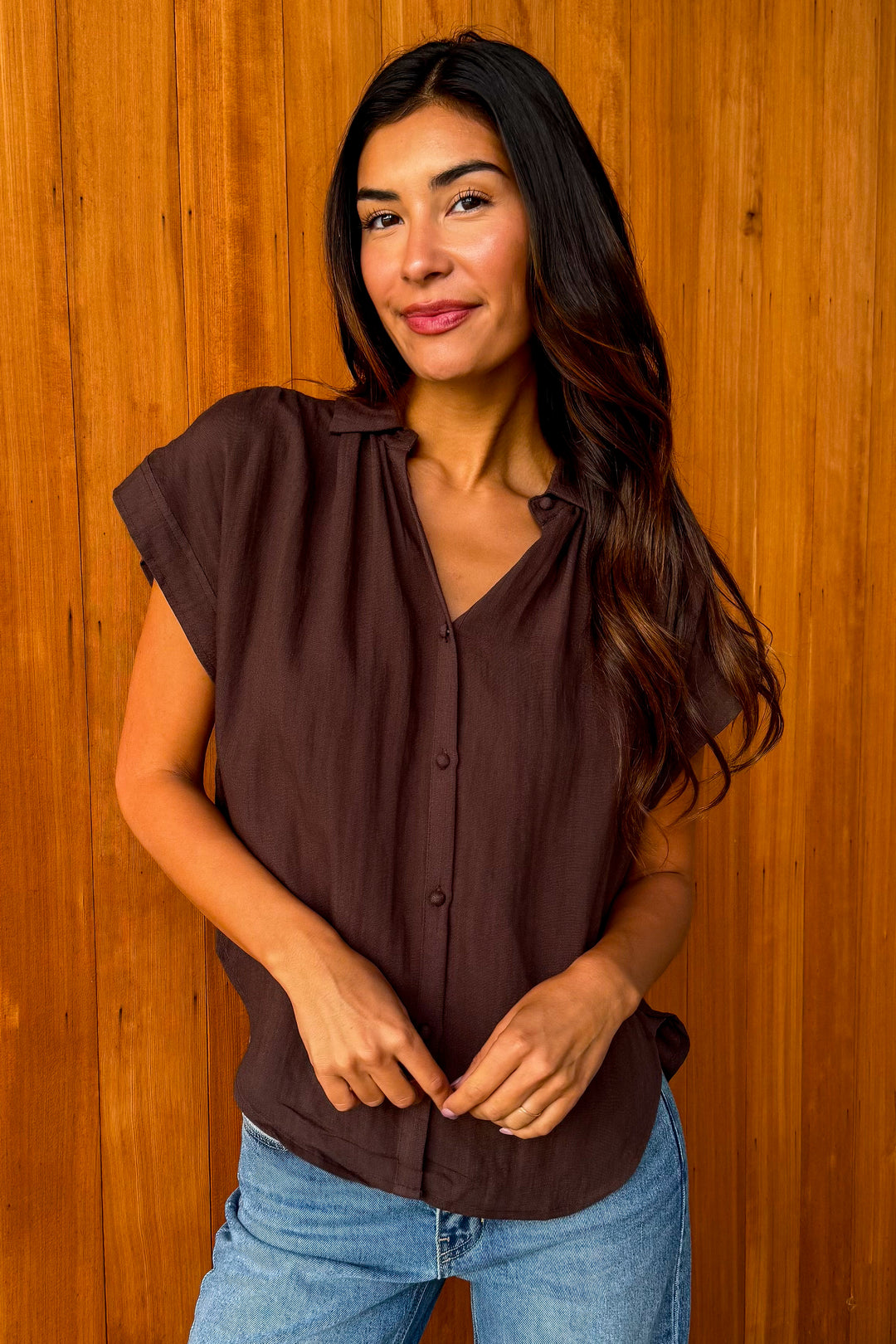 Season Reset Top- Brown