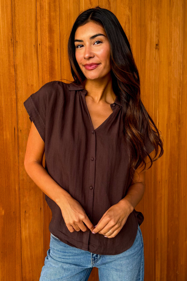 Season Reset Top- Brown
