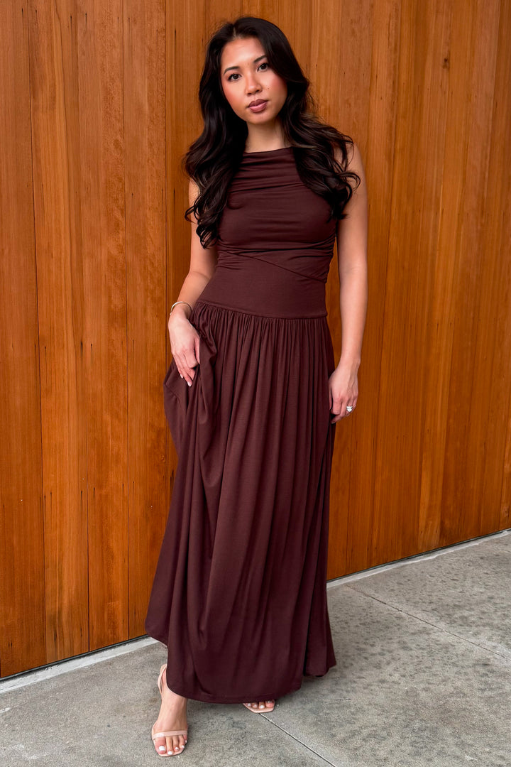 You know Me Maxi Dress - Dark Brown