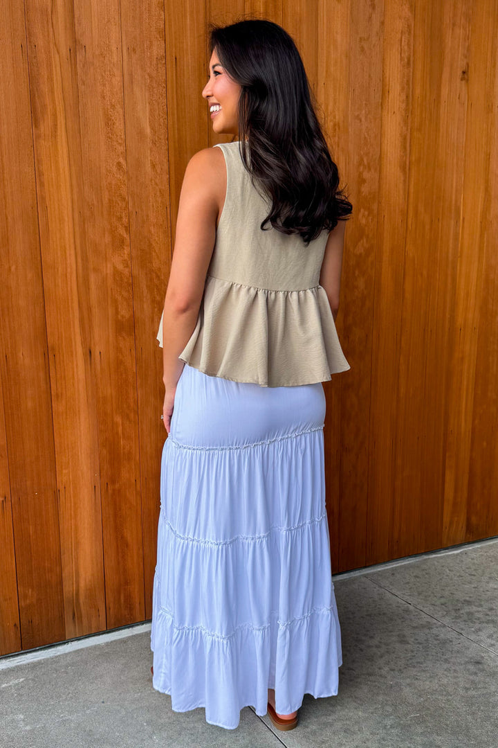 Little Moments Tiered Maxi Skirt