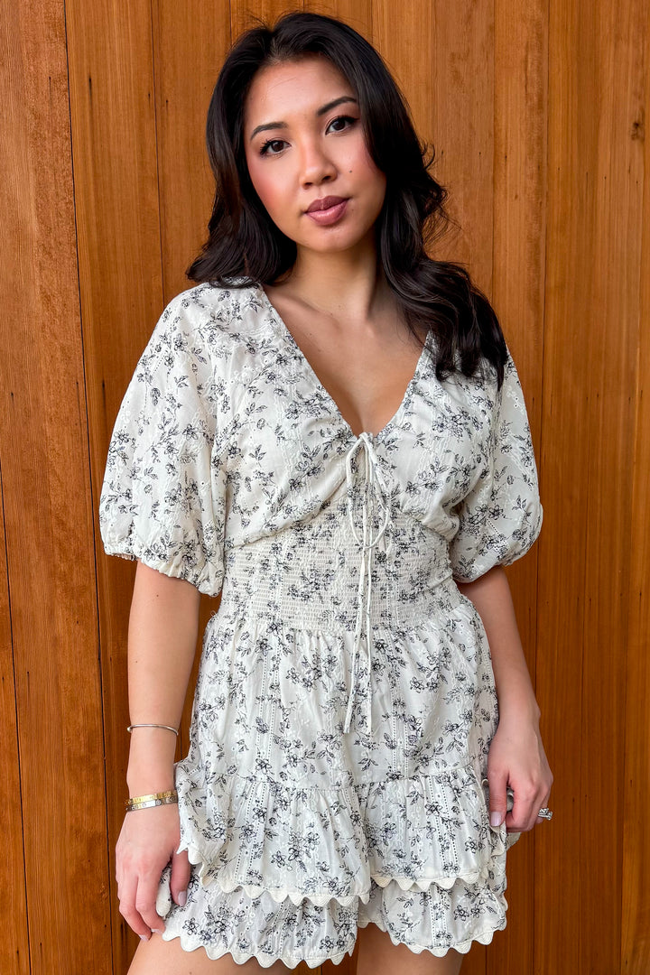 Pieces of You Floral Romper