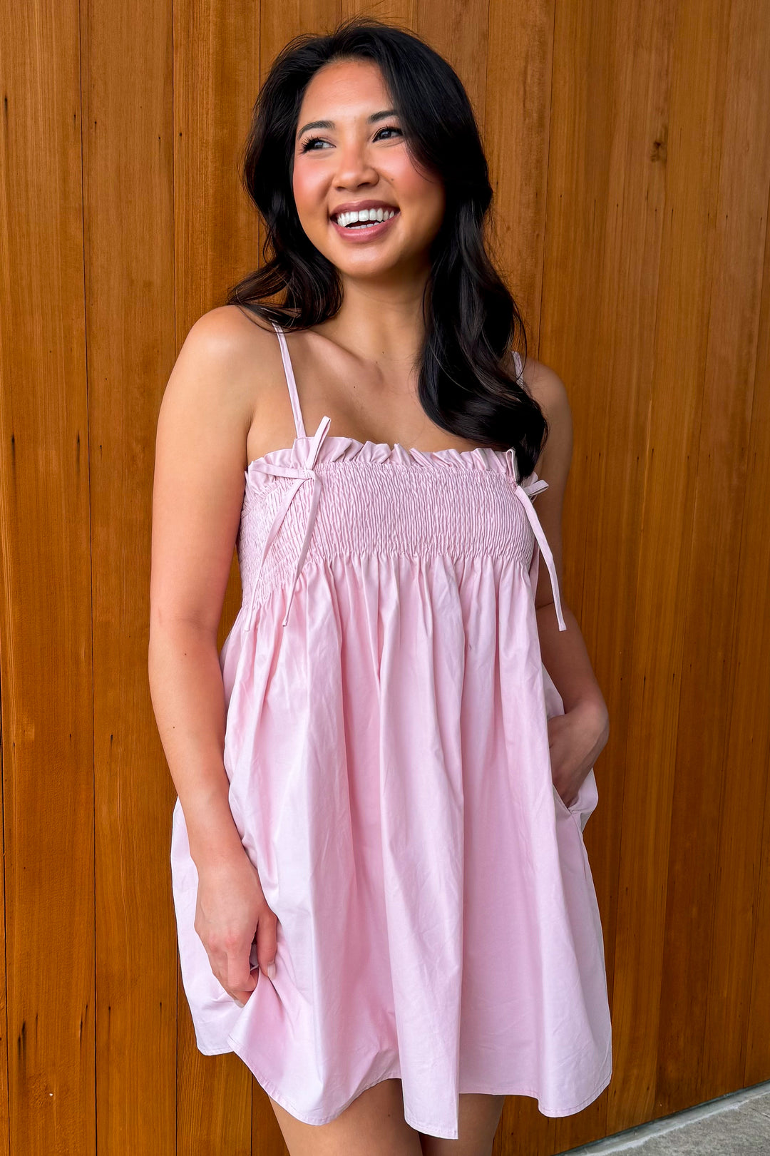 Sundazed Smocked Mini Dress - Pink