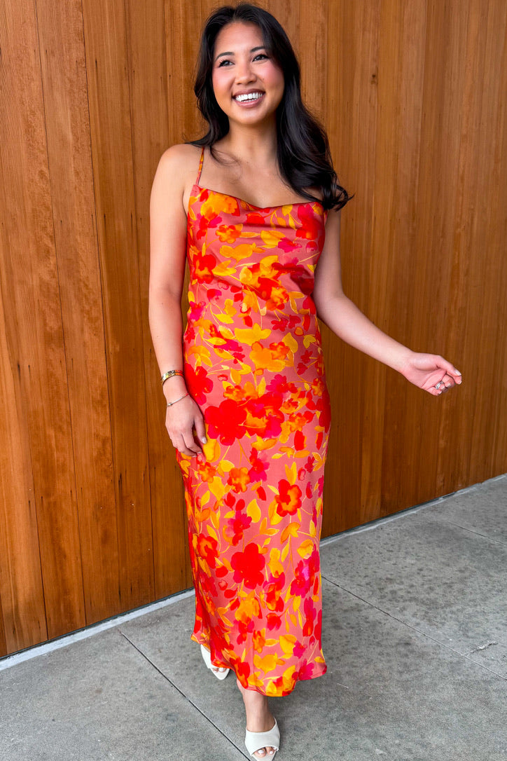 Sunset Blooms Maxi Dress