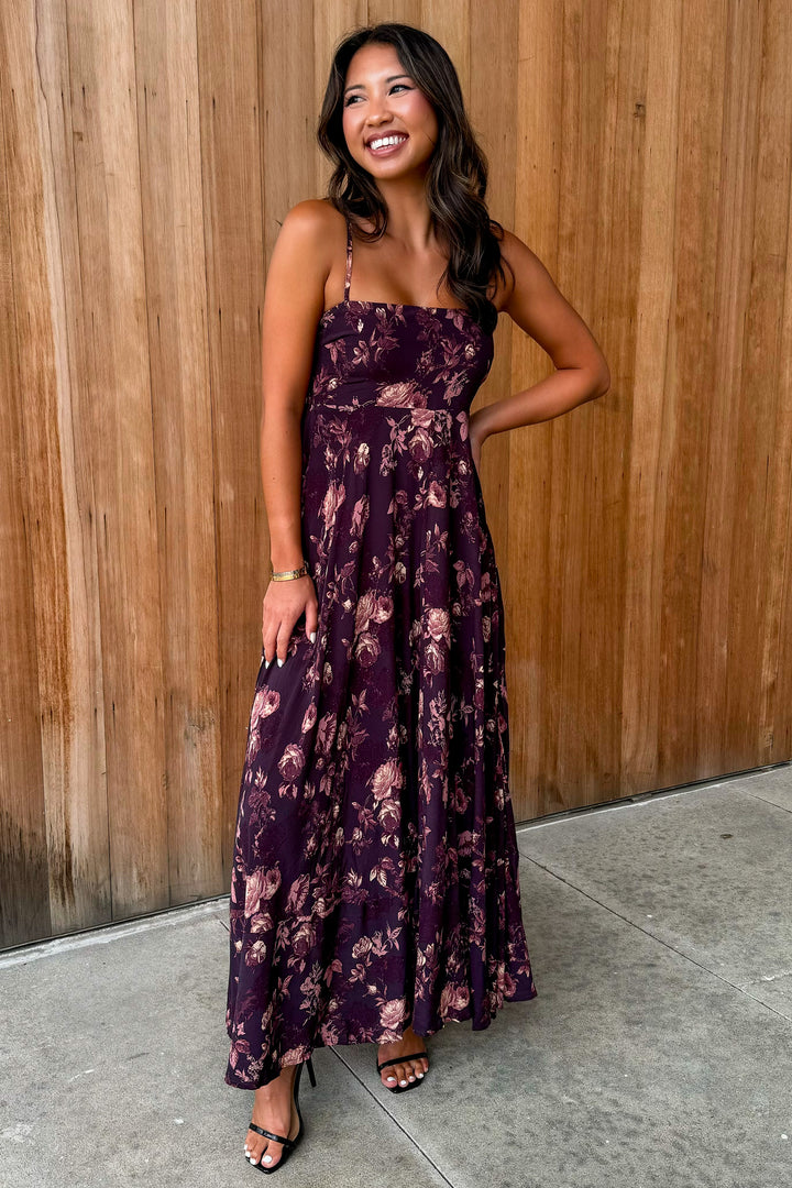 Sweet Melody Brown Maxi Dress