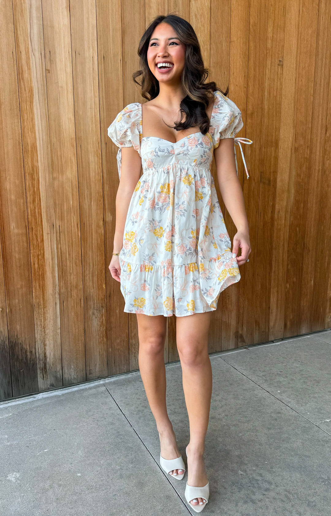 What a Dream Vintage floral Babydoll Dress