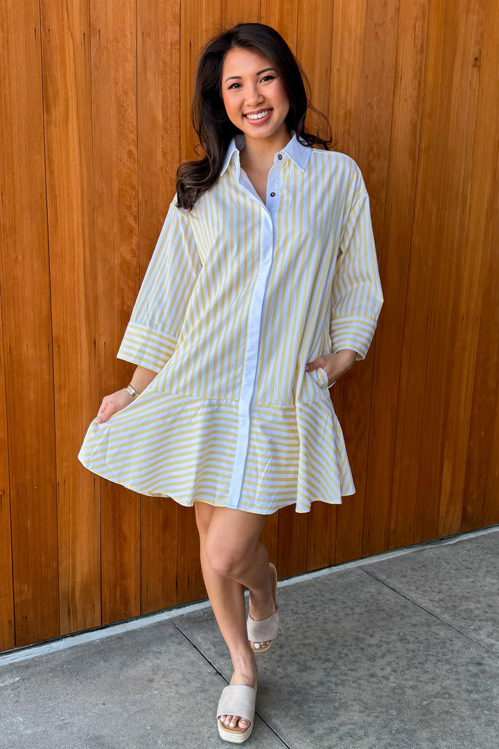 Charmed Feeling Dress- Yellow