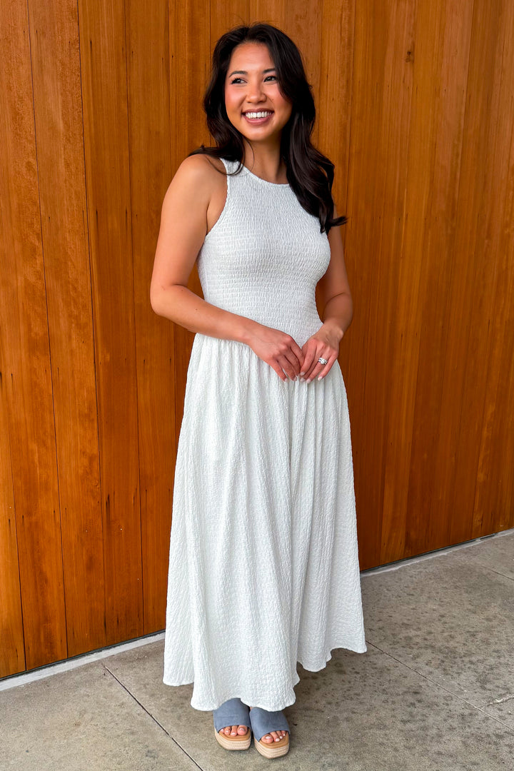 True Romance Smocked Maxi Dress