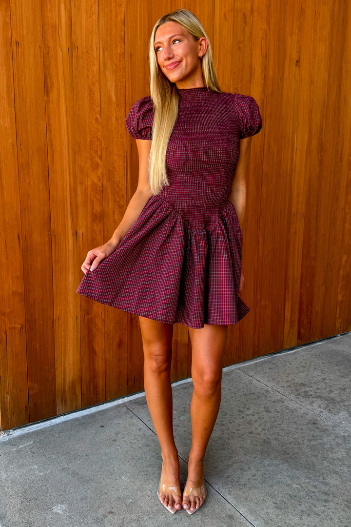 Graceful Movements Gingham Dress