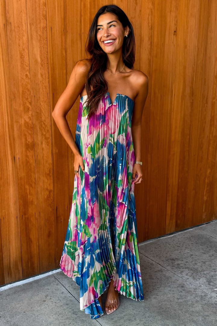 Blooming Love Strapless Dress