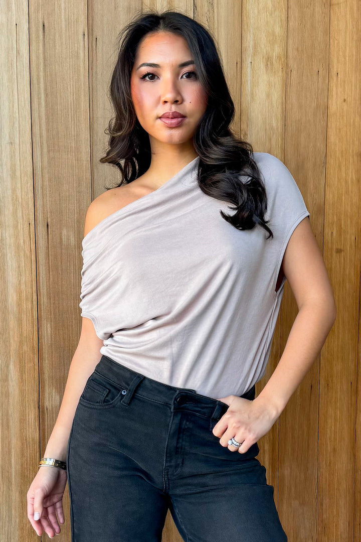 New Obsession Off the Shoulder Top - Birch