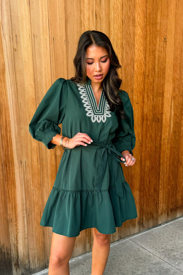 Right for You Embroidered Dress