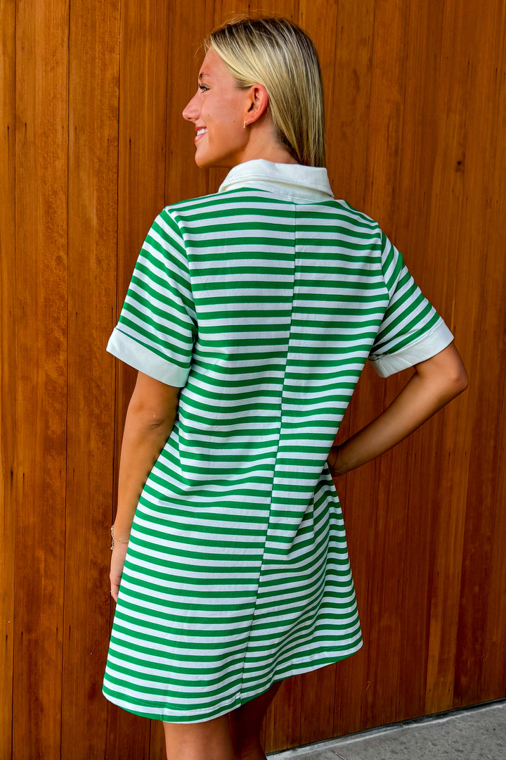 Bold Type Rugby Stripe Dress