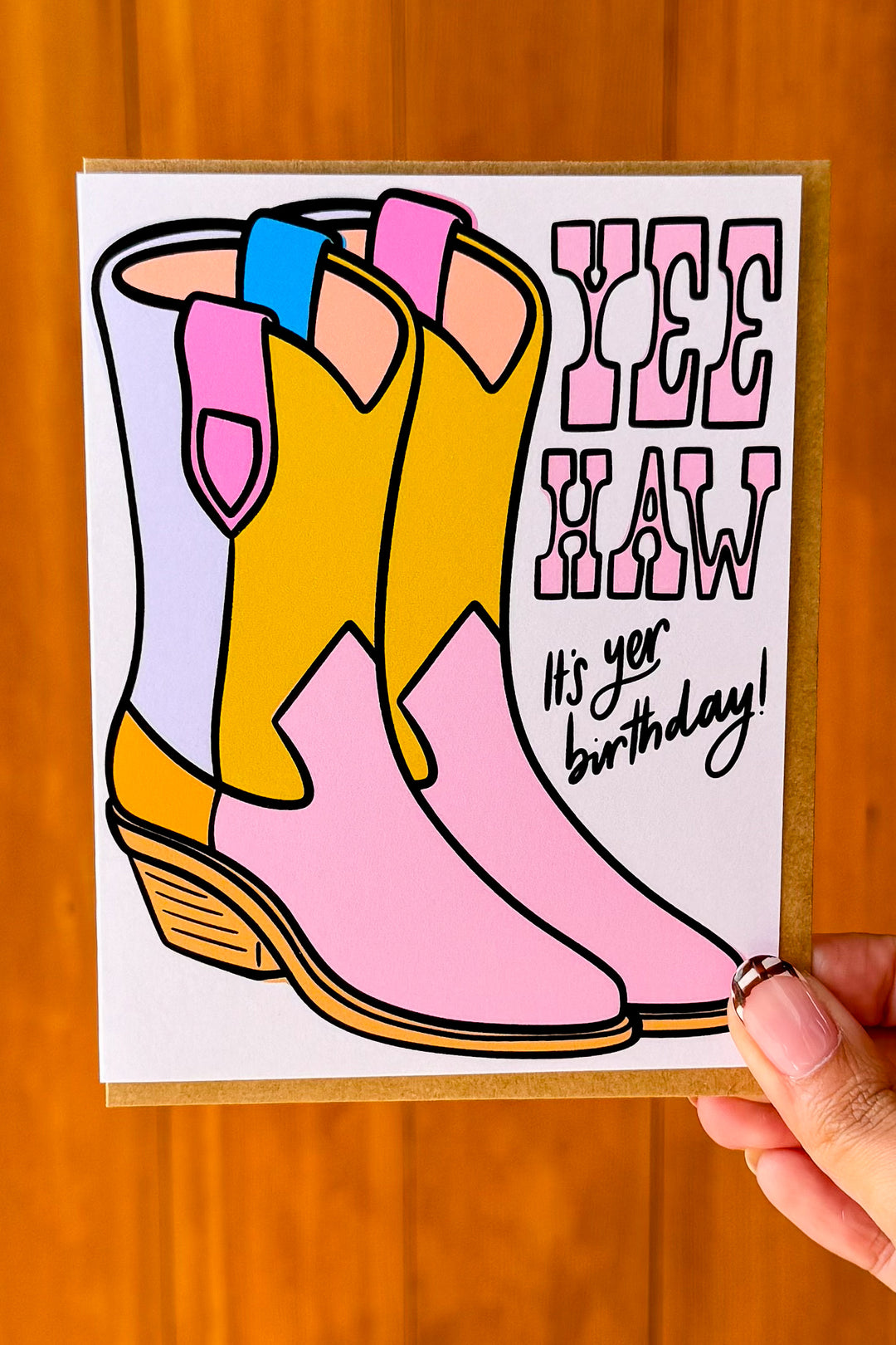 Yeehaw It's Yer Birthday Card