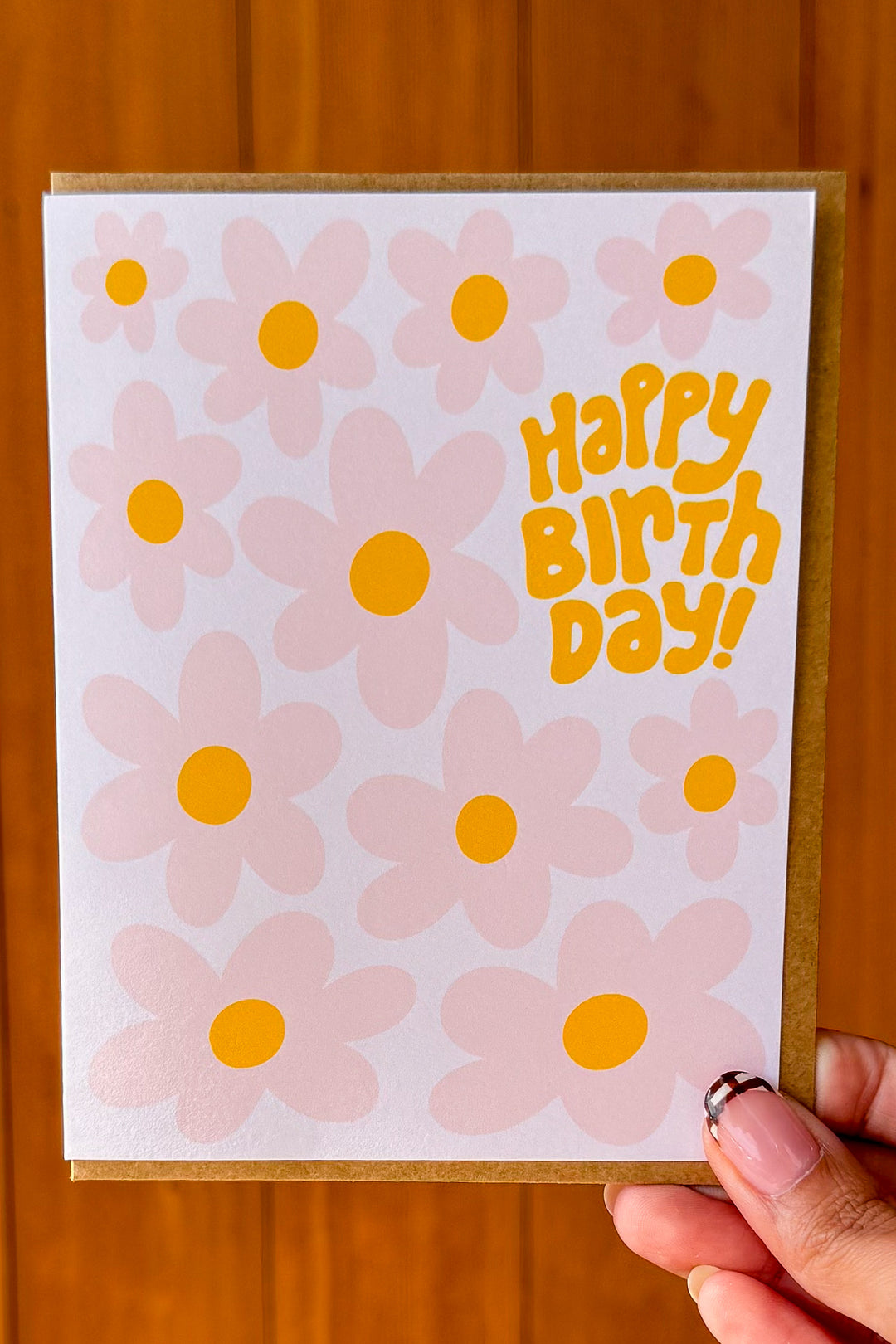 Funky Floral Birthday Card