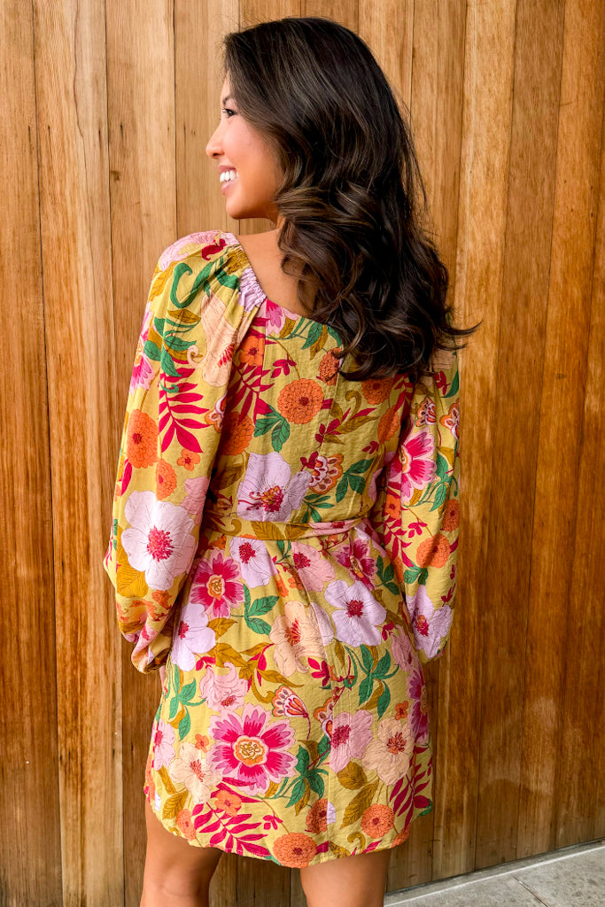Blooming With Style Citronella Floral Wrap Dress