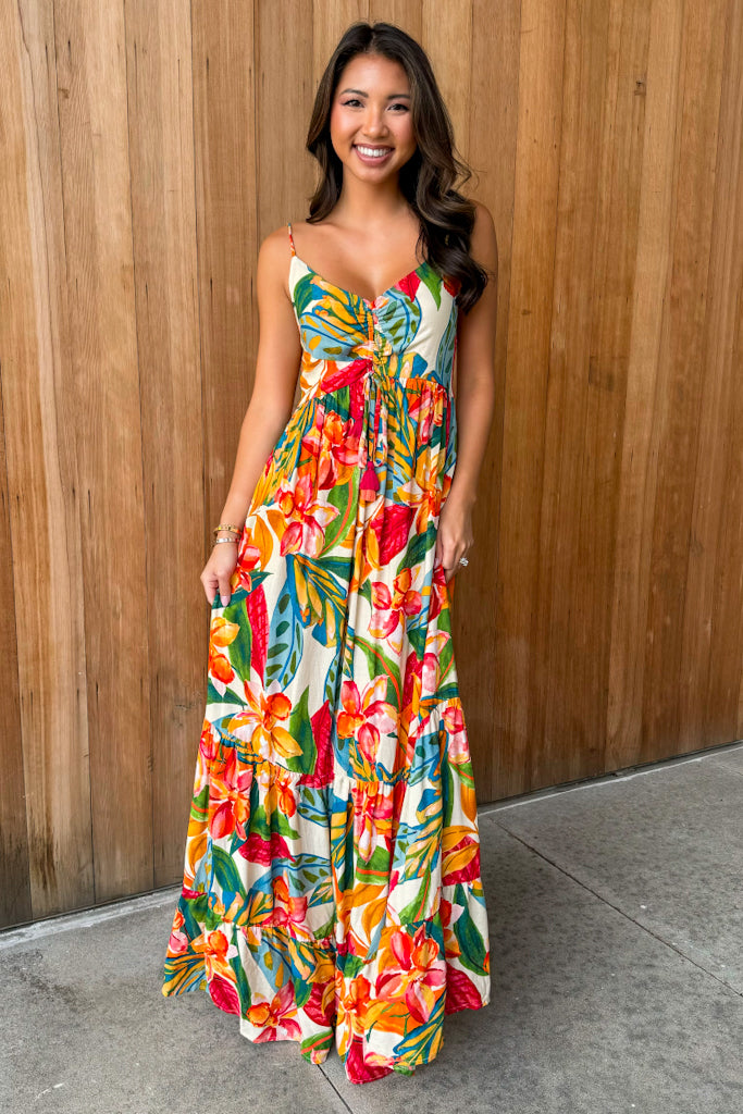 Summer Romance Botanical Garden Maxi Dress