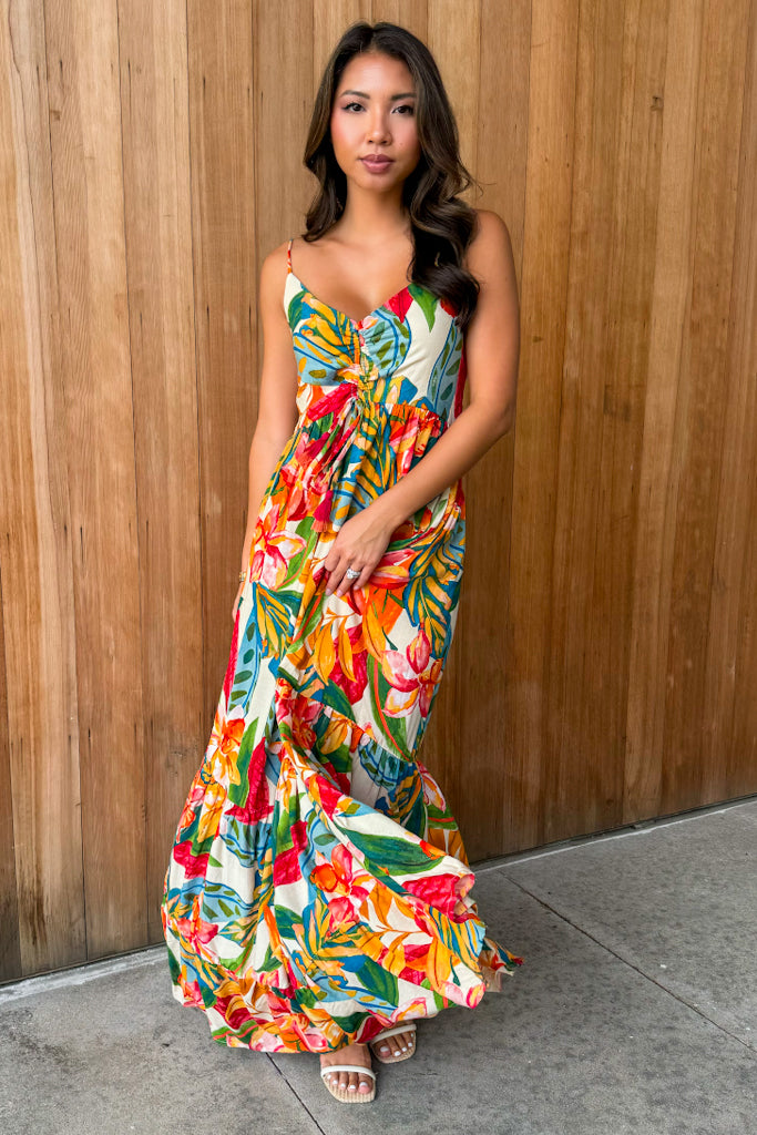 Summer Romance Botanical Garden Maxi Dress