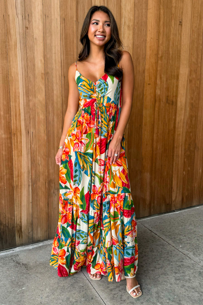 Summer Romance Botanical Garden Maxi Dress