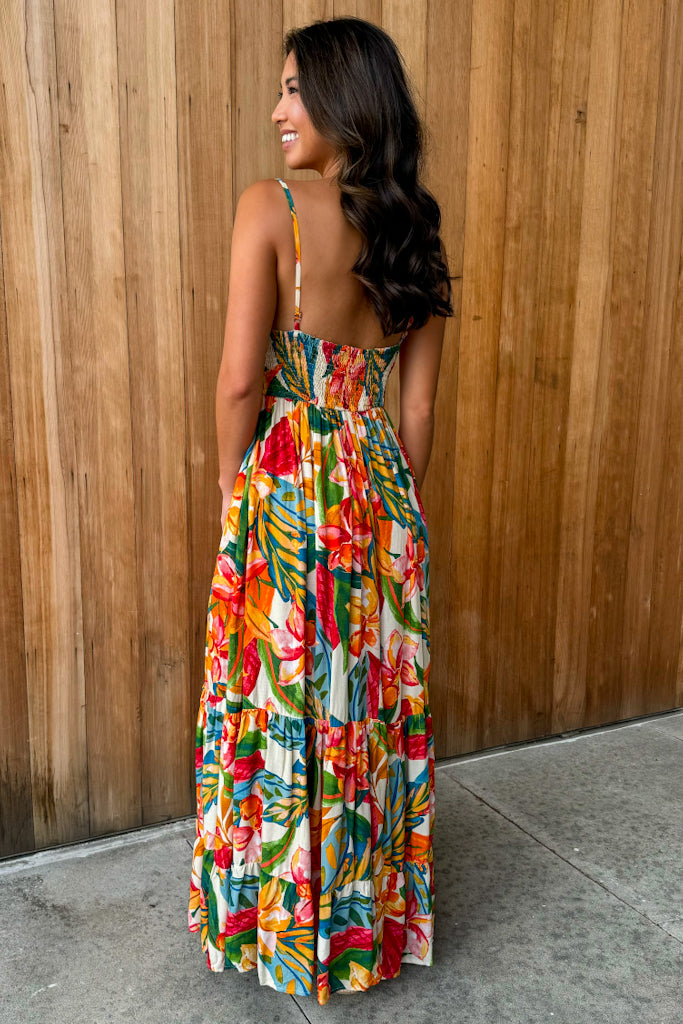 Summer Romance Botanical Garden Maxi Dress