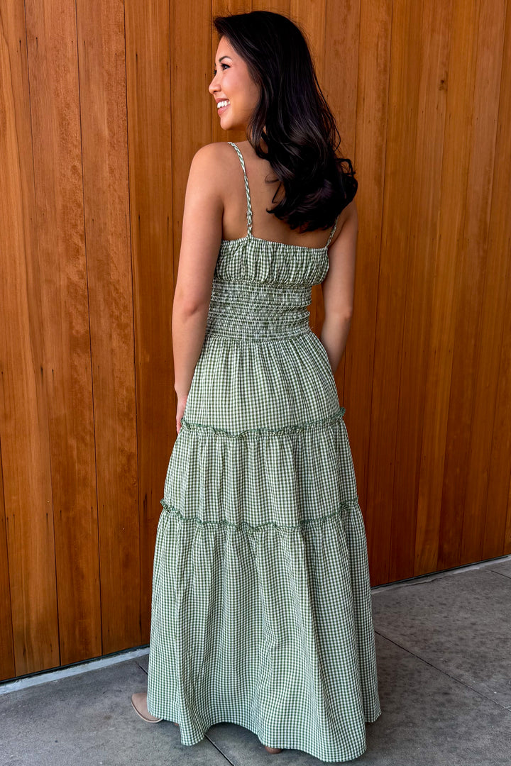 Sweet Serenade Gingham Maxi Dress