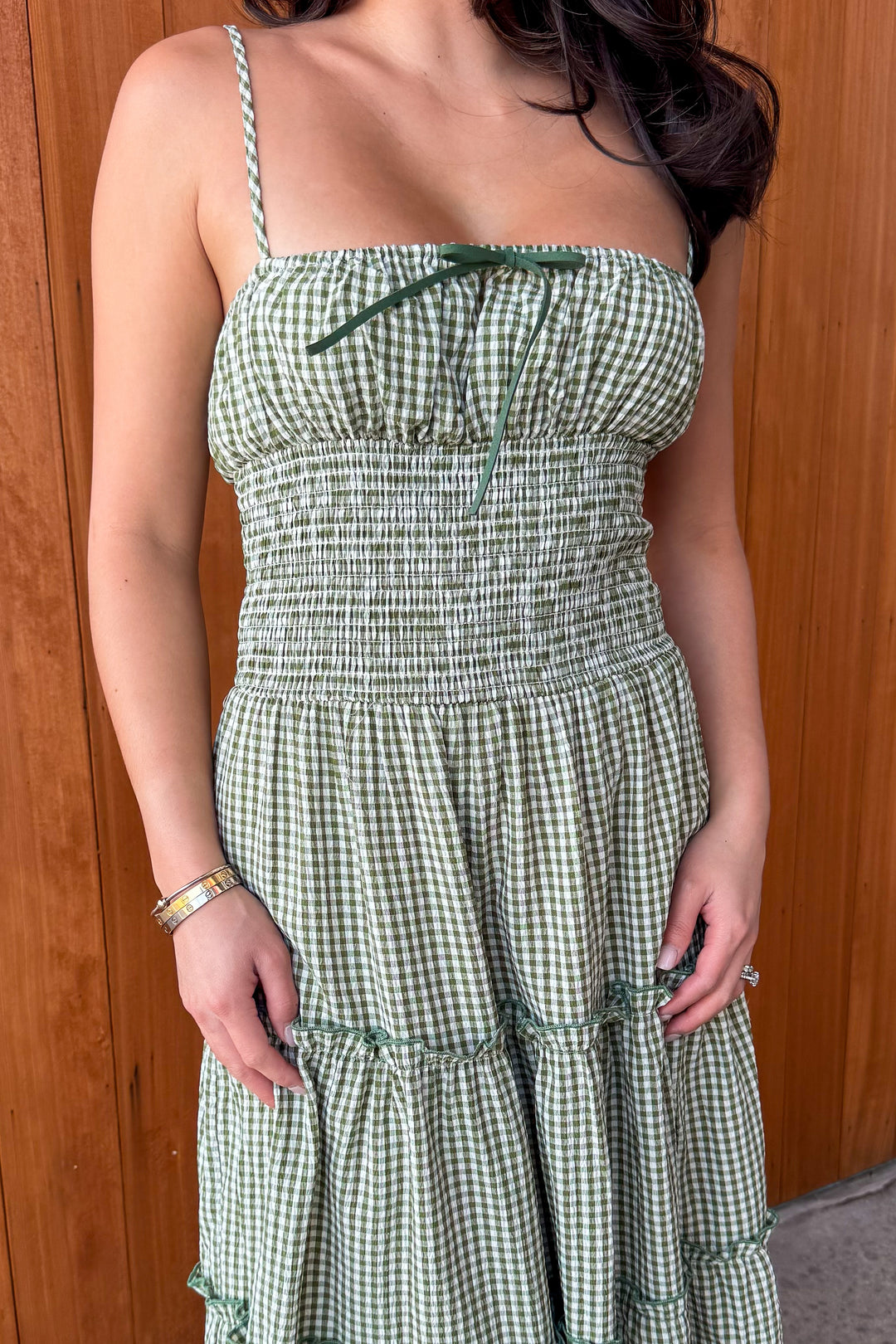 Sweet Serenade Gingham Maxi Dress